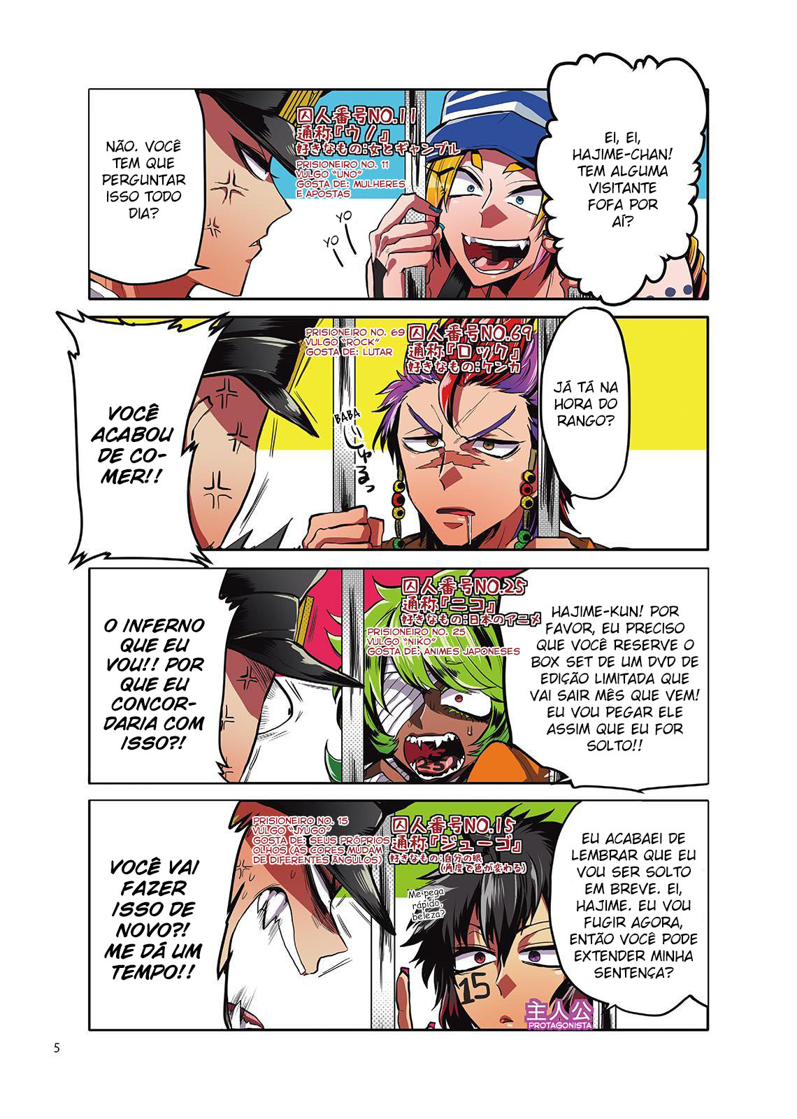 Nanbaka Prisioneiro X 4 + Guarda X 1 第5页
