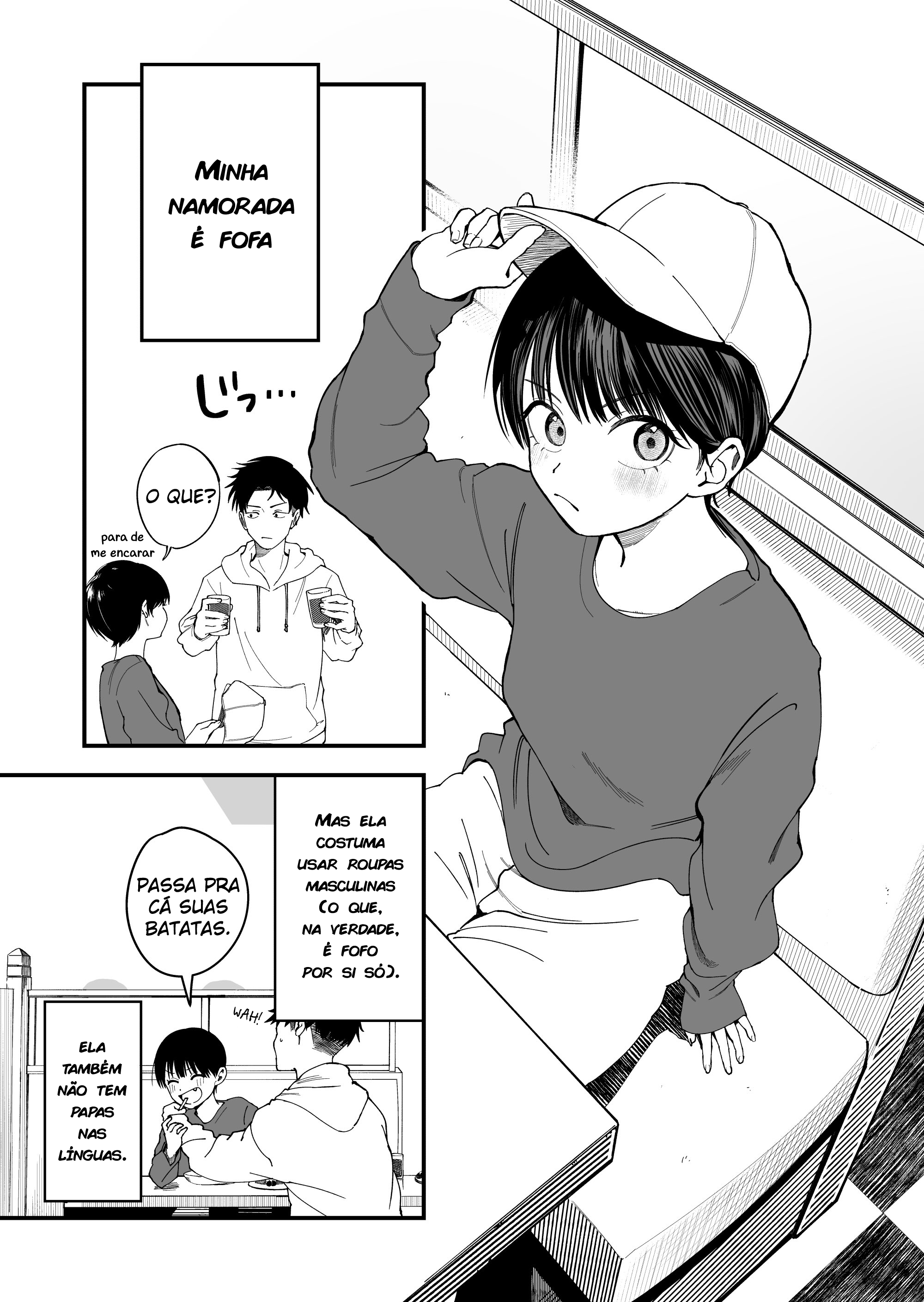 Boyish Kanojo ga Kawaisugiru Minha namorada tomboy de outra escola é bem fofa 第1页