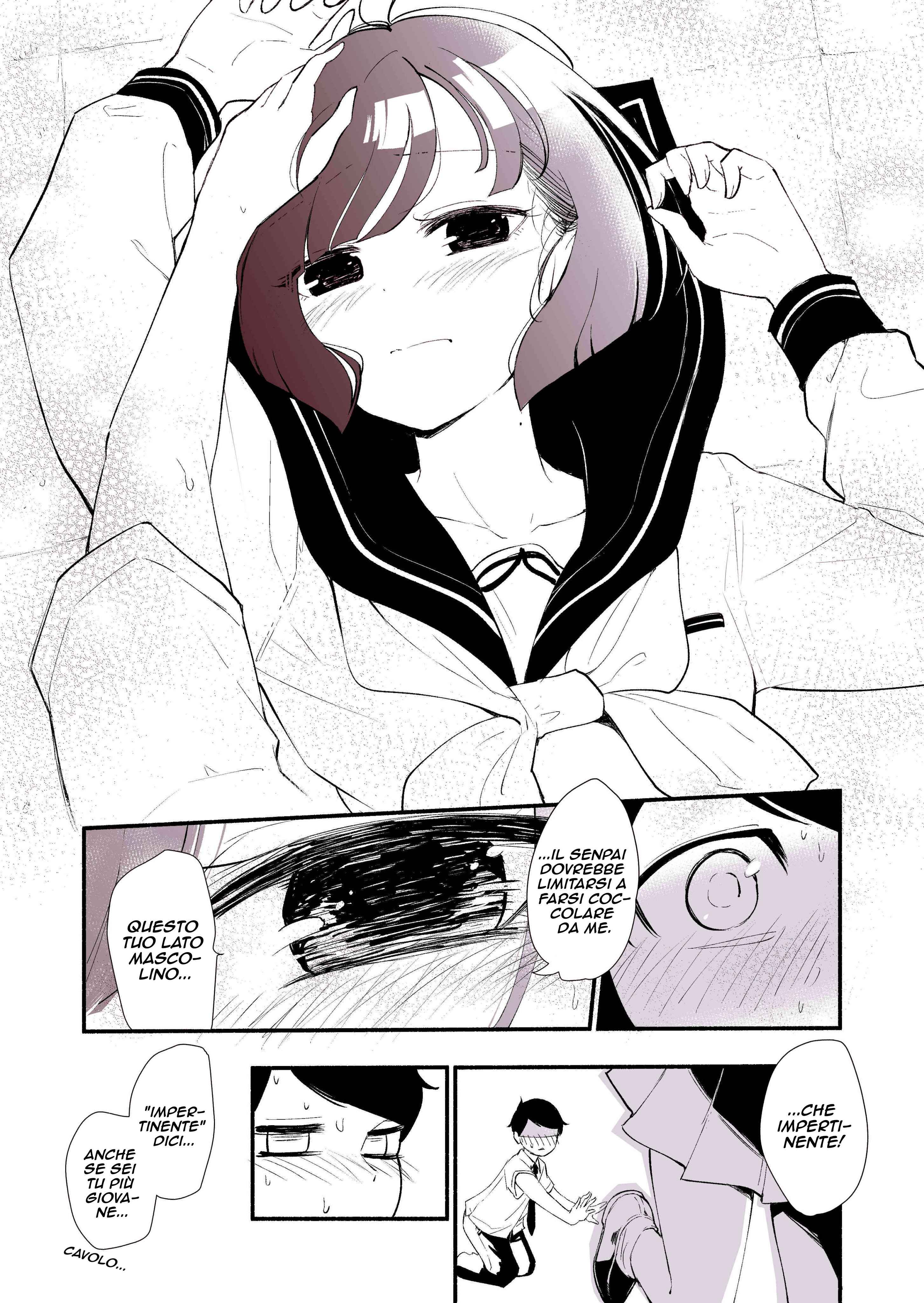 Koushinchou no Kouhai ♀ to Teishinchou no Senpai ♂ ga Ren'ai ni Hatten Suru made Una sfacciata kouhai molto alta 第6页