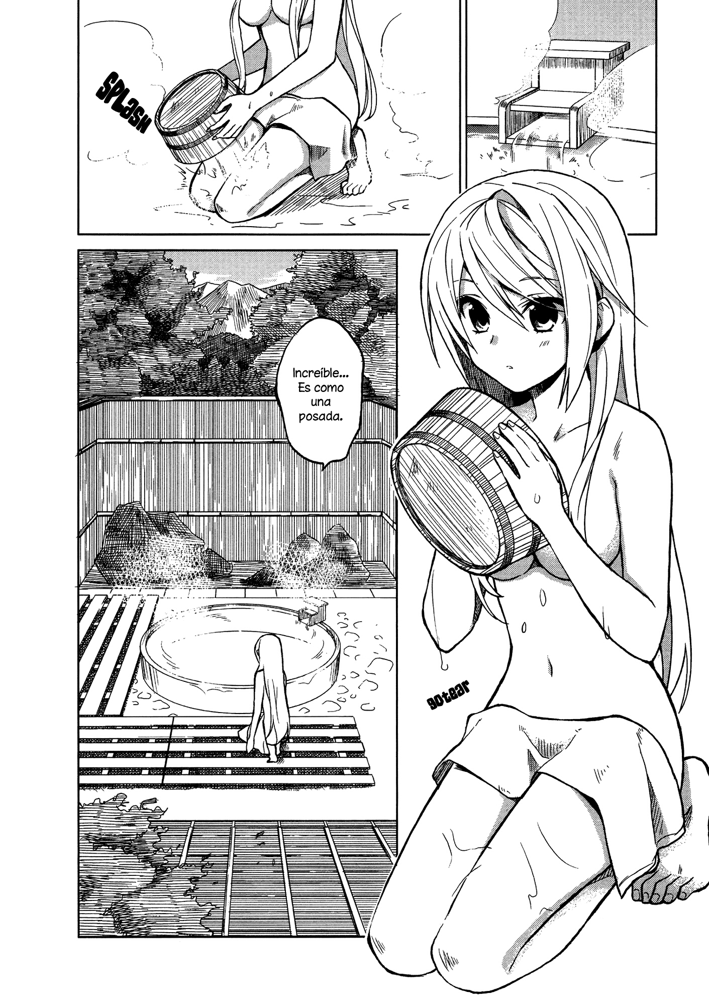 Riko to Haru to Onsen to Iruka Riko y Haru y baño al aire libre. 第16页