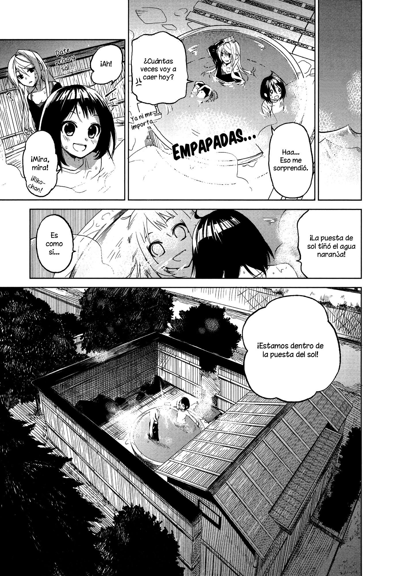 Riko to Haru to Onsen to Iruka Riko y Haru y baño al aire libre. 第45页