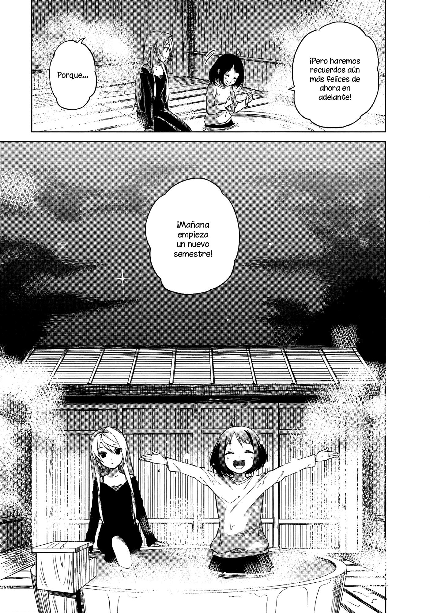 Riko to Haru to Onsen to Iruka Riko y Haru y baño al aire libre. 第47页