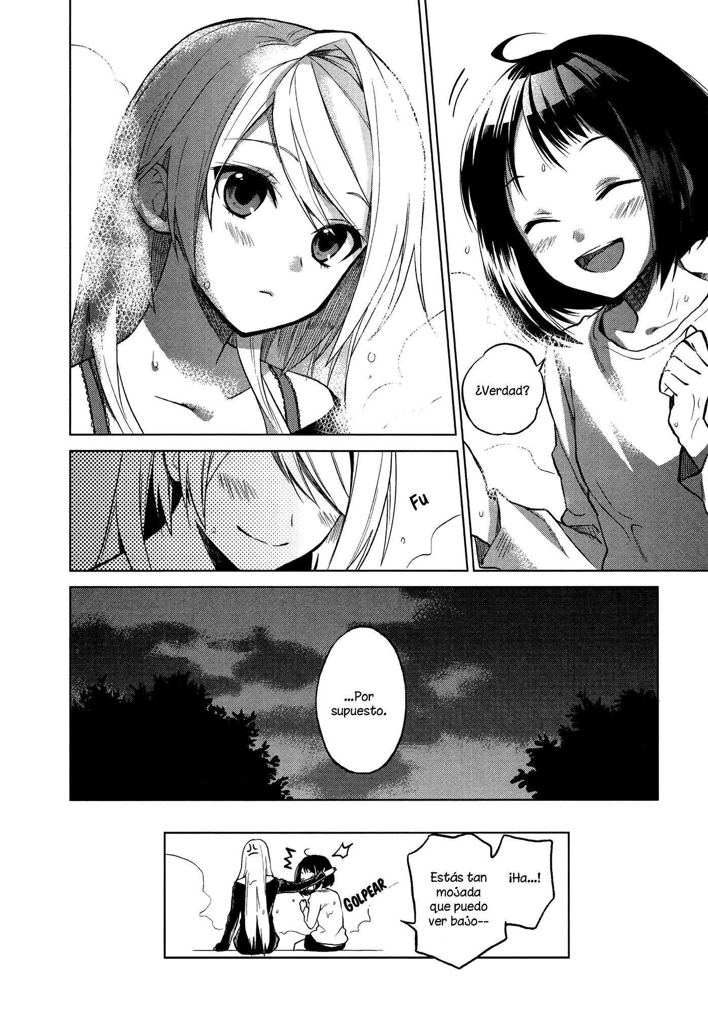 Riko to Haru to Onsen to Iruka Riko y Haru y baño al aire libre. 第48页