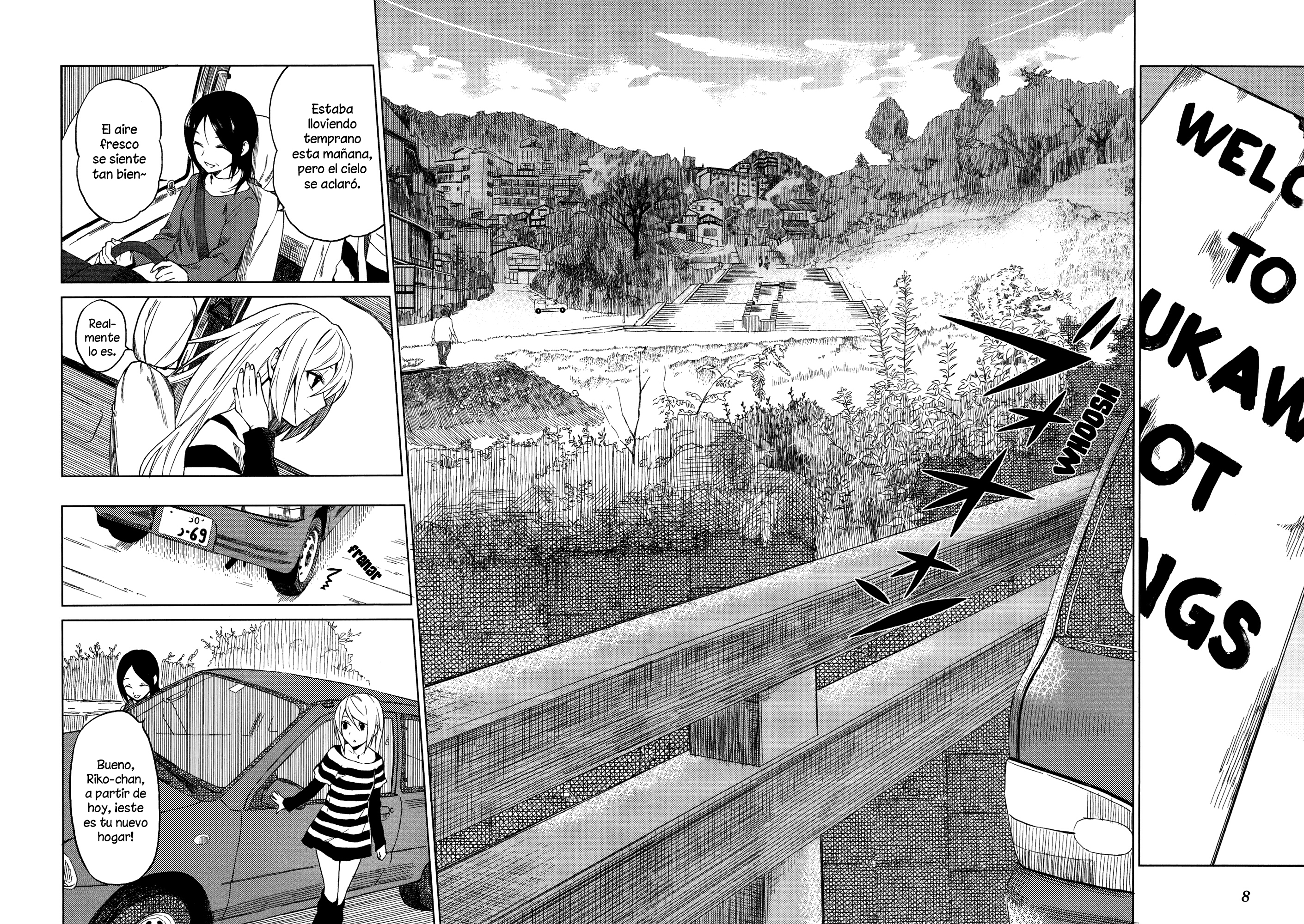 Riko to Haru to Onsen to Iruka Riko y Haru y baño al aire libre. 第9页
