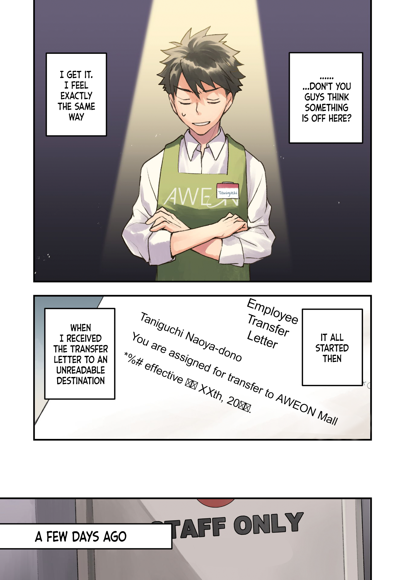 AWEON Mall Isekai, Grand Opening Today! THE COMIC Manager, AWEON Mall Isekai: Taniguchi Naoya 第4页