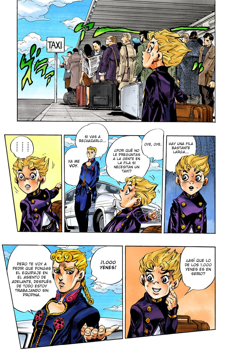 JoJo no Kimyou na Bouken Part 5: Ougon no Kaze (Official Colored) Gold Experience parte 1 (Color Español) 第12页