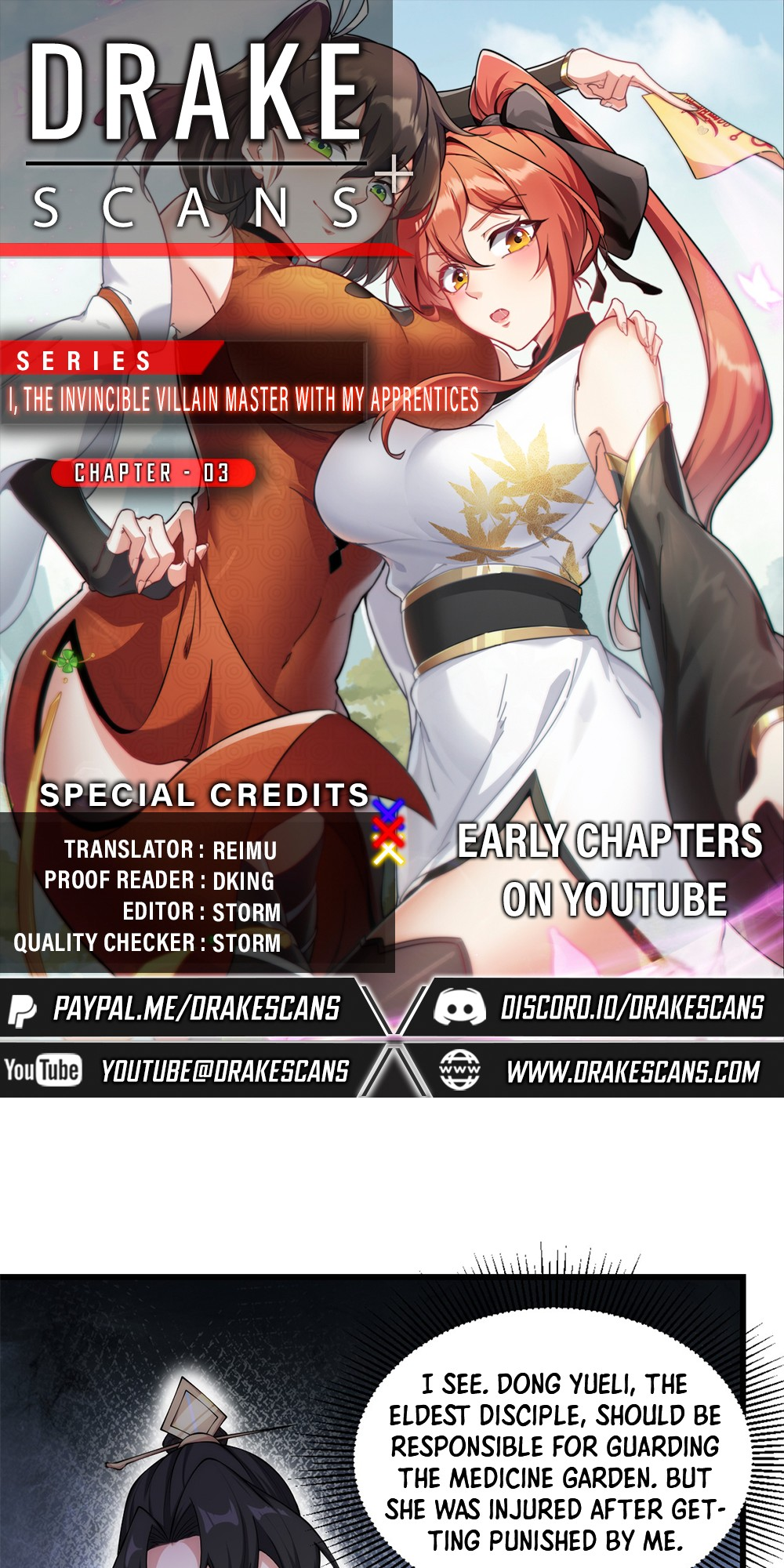 I, The Invincible Villain Master With My Apprentices Ch. 3 第1页
