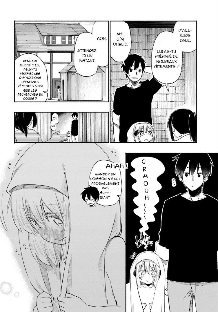 Uchi no Ko no Tame naraba, Ore wa Moshikashitara Maou mo Taoseru kamo Shirenai. Rencontre entre le jeune homme et la fillette 第16页
