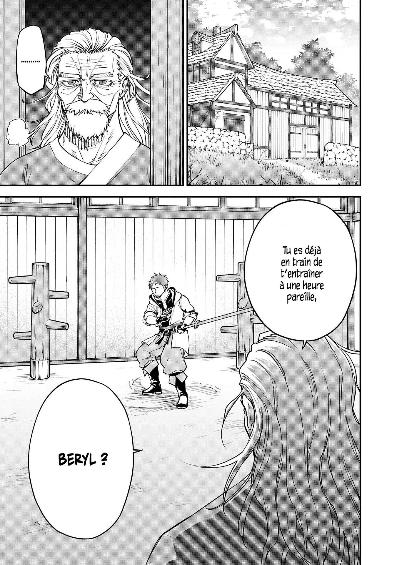 Katainaka no Ossan, Kensei ni Naru ~Tada no Inaka no Kenjutsu Shihan Datta noni, Taisei Shita Deshi-tachi ga Ore wo Hottekurenai Ken~ Un homme d'âge mûr et deux belles femmes. 第12页