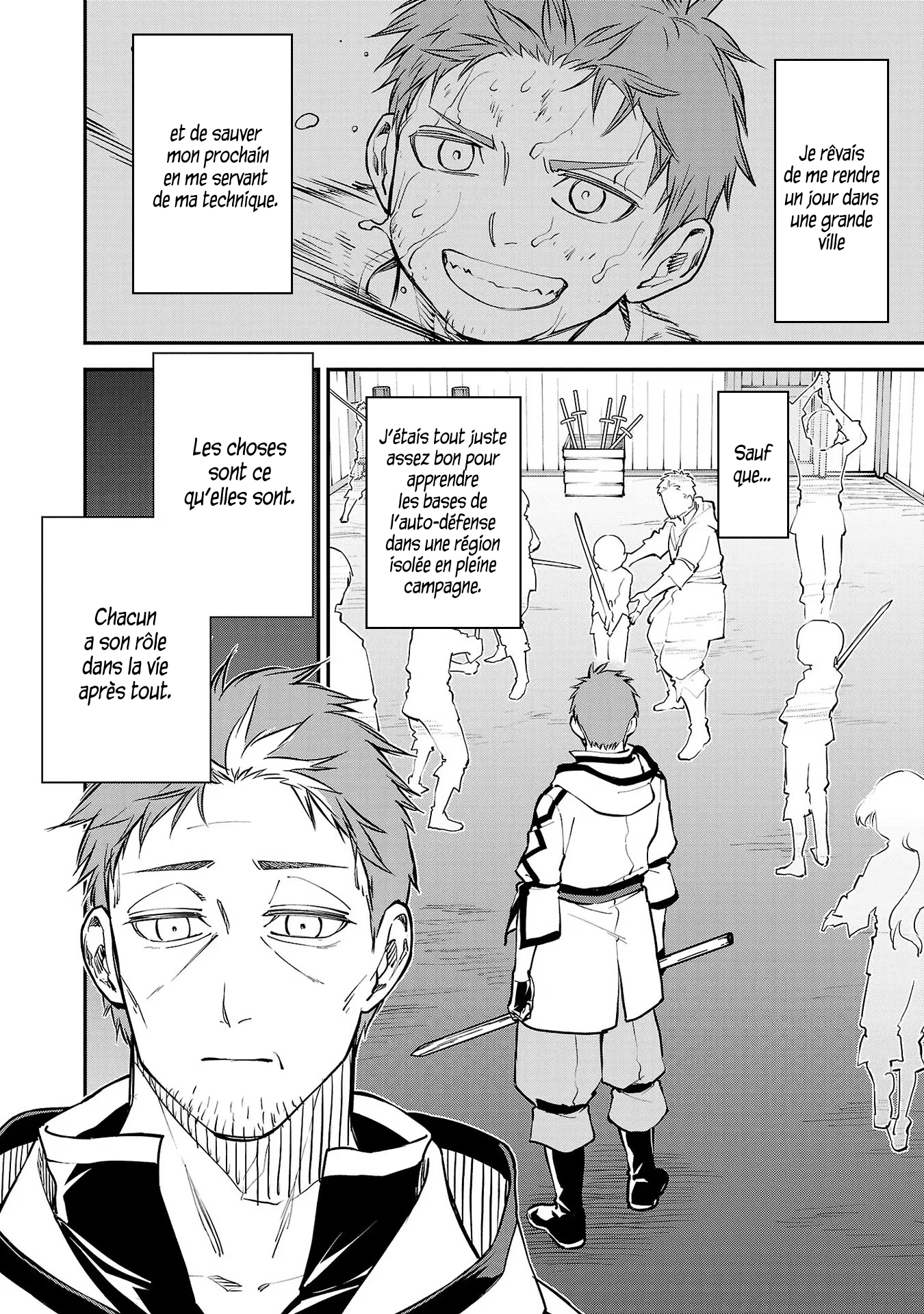 Katainaka no Ossan, Kensei ni Naru ~Tada no Inaka no Kenjutsu Shihan Datta noni, Taisei Shita Deshi-tachi ga Ore wo Hottekurenai Ken~ Un homme d'âge mûr et deux belles femmes. 第15页