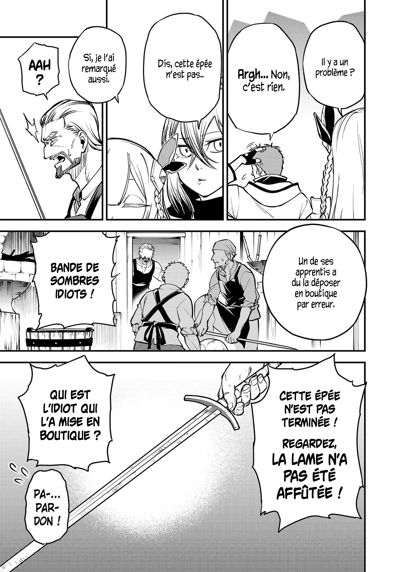 Katainaka no Ossan, Kensei ni Naru ~Tada no Inaka no Kenjutsu Shihan Datta noni, Taisei Shita Deshi-tachi ga Ore wo Hottekurenai Ken~ Un homme d'âge mûr et deux belles femmes. 第38页