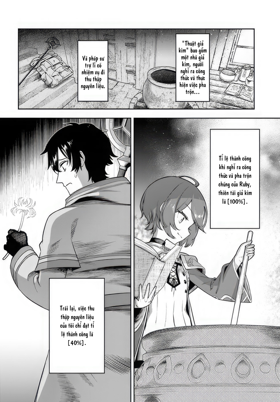 Ore Igai Dare mo Saishu Dekinai Sozai na no ni "Sozai Saishuritsu ga Hikui" to Pawahara suru Osananajimi Renkinjutsushi to Zetsuen shita Senzoku Madoushi, Henkyou no Machi de Slow Life wo Okuritai. Thiên tài giả kim và trợ lí vô dụng 第6页