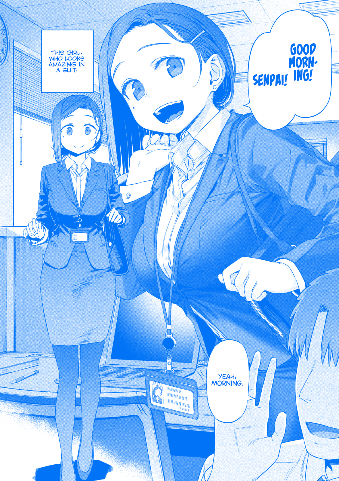 Getsuyoubi no Tawawa (Blue) (Fan Colored) Kouhai-chan, Part 1 (Blue) 第3页
