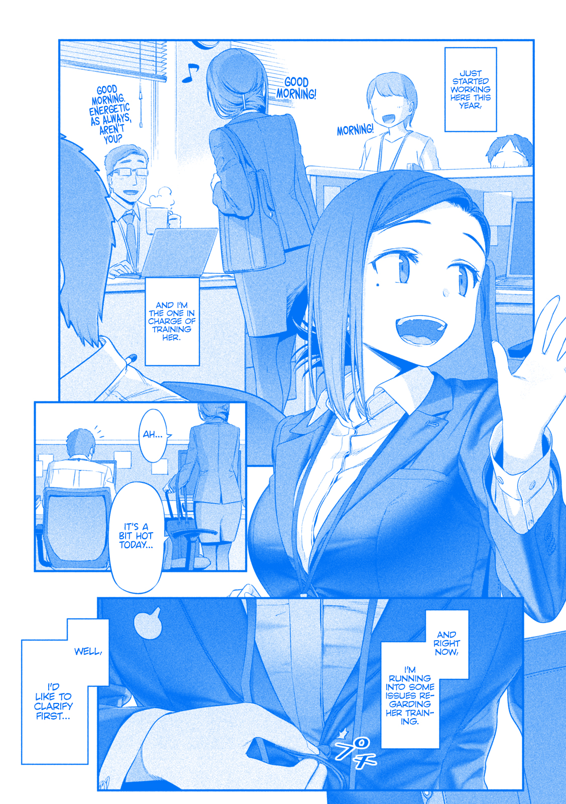Getsuyoubi no Tawawa (Blue) (Fan Colored) Kouhai-chan, Part 1 (Blue) 第4页