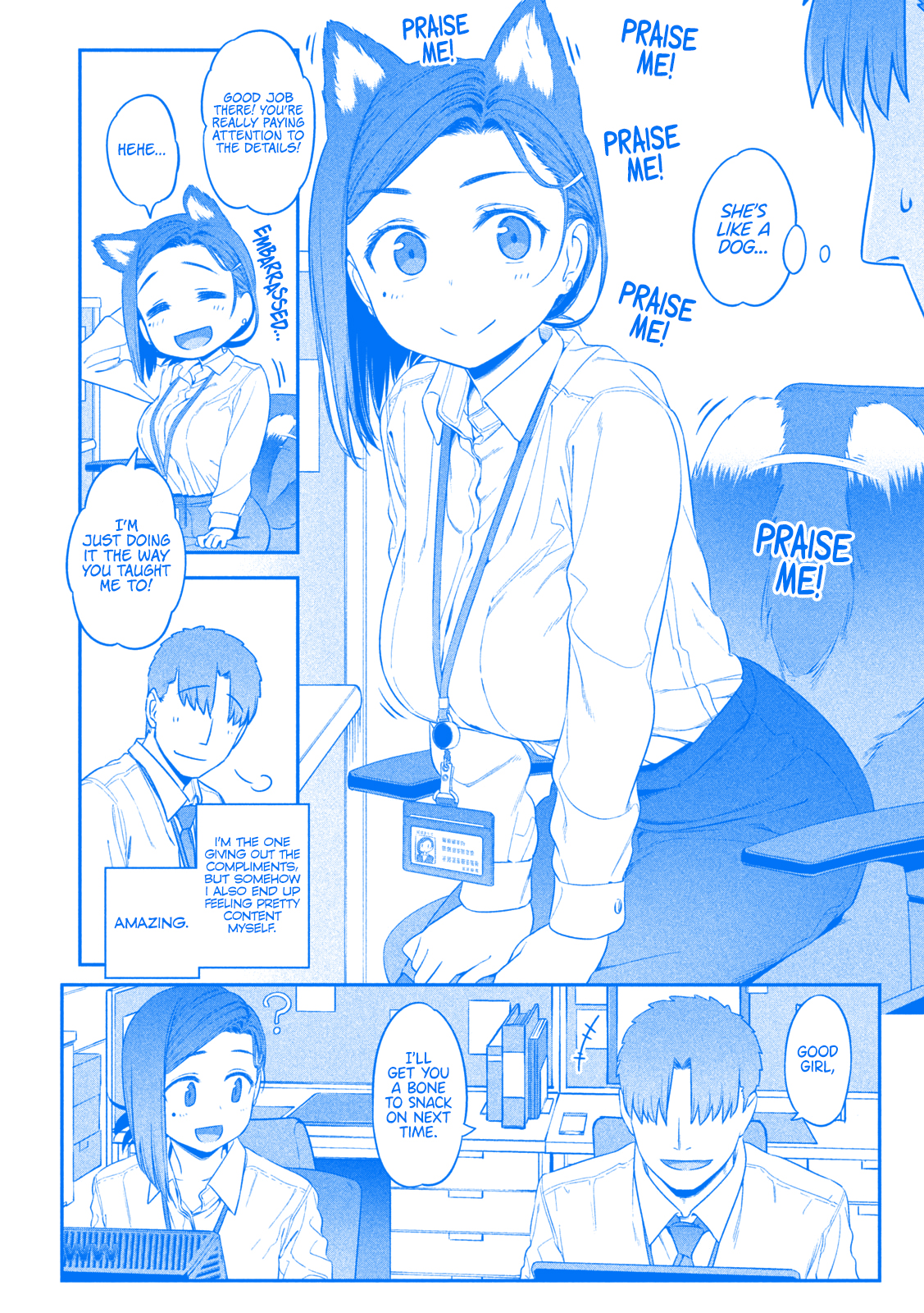 Getsuyoubi no Tawawa (Blue) (Fan Colored) Kouhai-chan, Part 1 (Blue) 第7页
