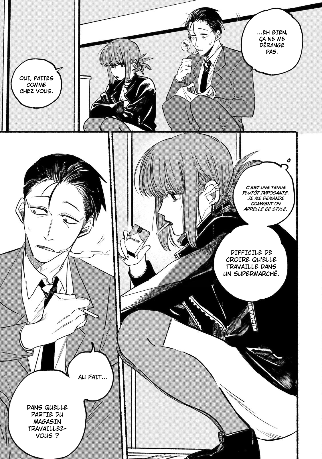 Super no Ura de Yani Suu Futari Fumer derrière le supermarché avec toi 第7页